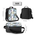 thumbnail image 2 of Disketp Flowers and Butterflies Bolsa Térmica Estampada para Almuerzo, Lonchera para Hombres y Mujeres Adultos, 2 of 7