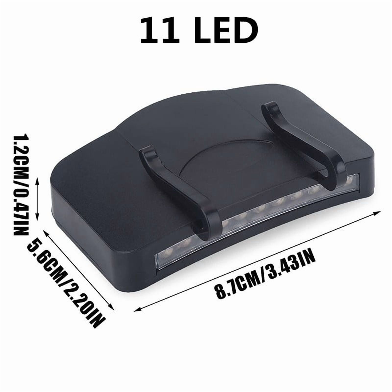Super bright LED headlights - Outdoor fishing, camping and hunting flashlights that clip onto a hat.
