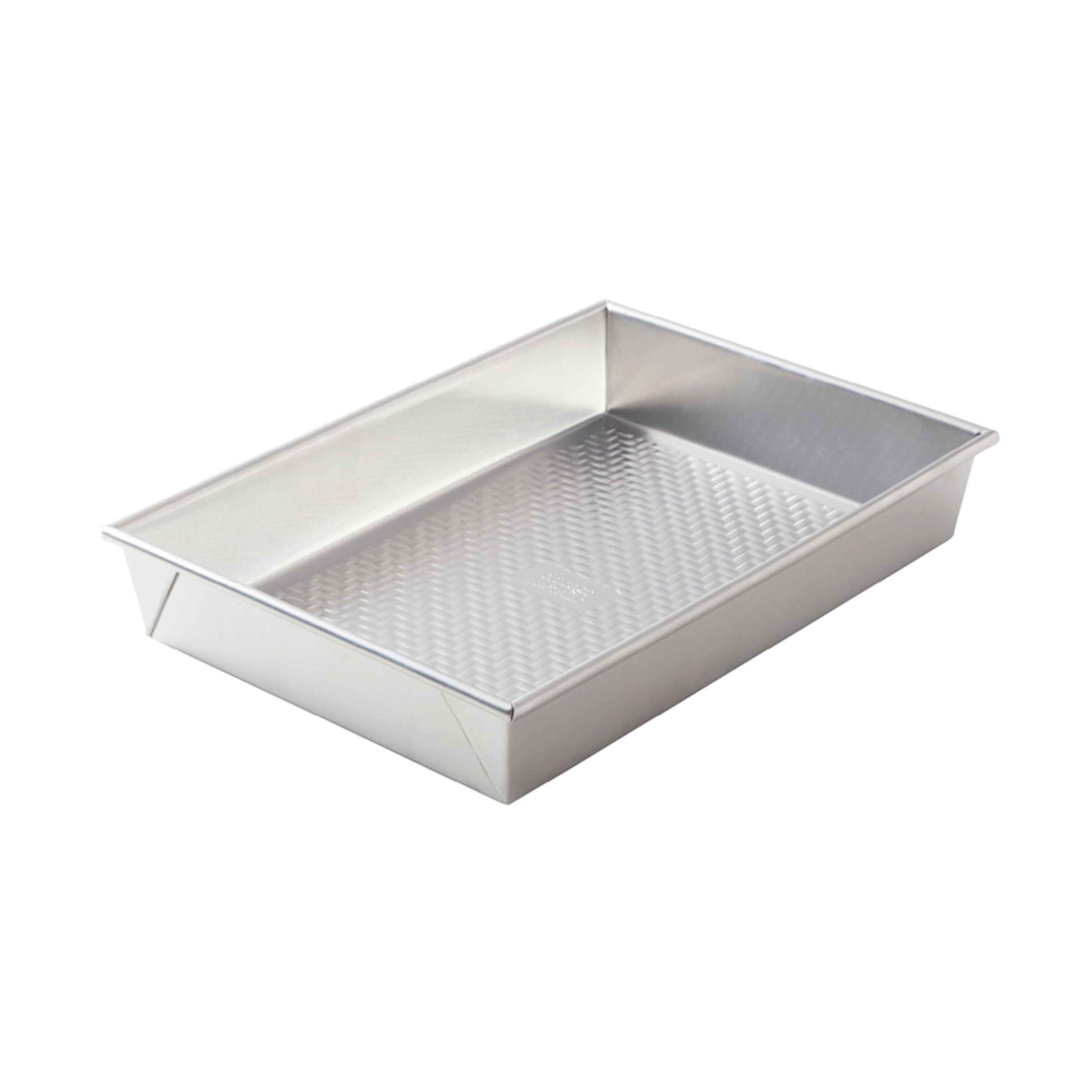 Chicago Metallic Uncoated Textured Aluminum Rectangular Cake Baking Pan, 9-inch by 13-inch, Silver