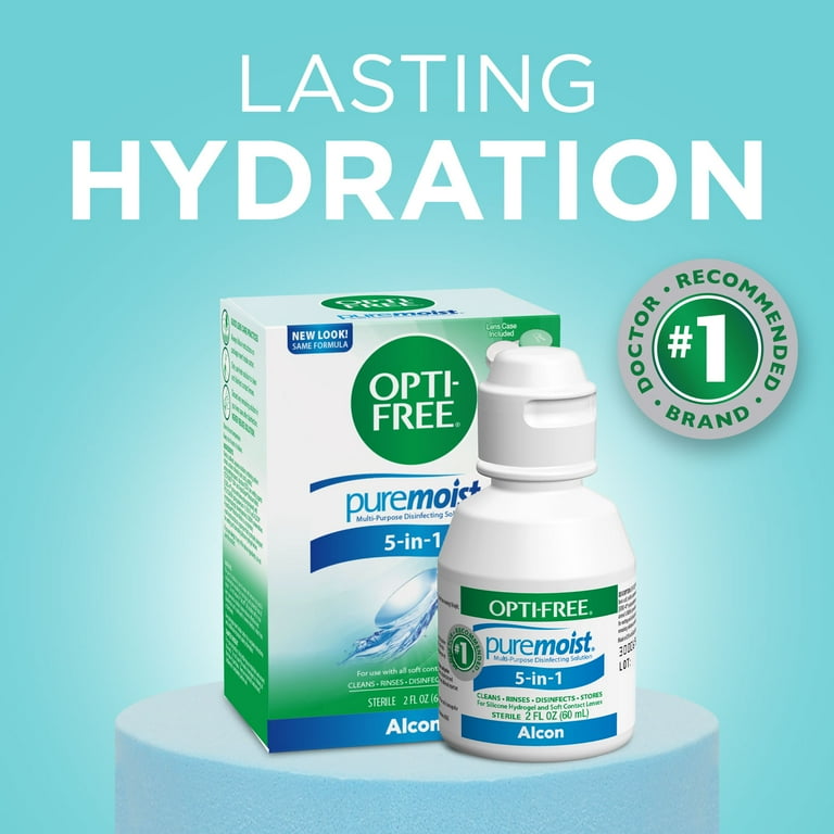 OPTI-FREE Puremoist All Day Comfort Contact Lens Cleaning Solution