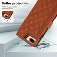 thumbnail image 3 of Allytechgroup Wallet Case for iPhone 8 Plus/7 Plus with Credit Card Slot, RFID Blocking PU Leather Case with Lanyard & Shoulder Strap & Kickstand Shockproof Bumper for Women Men, Brown, 3 of 8