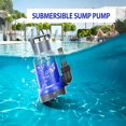 Sub Pump Pool Submersible Sump Pump 1.5HP 6000GPH, Heavy-Duty Portable Pump for Fast ...