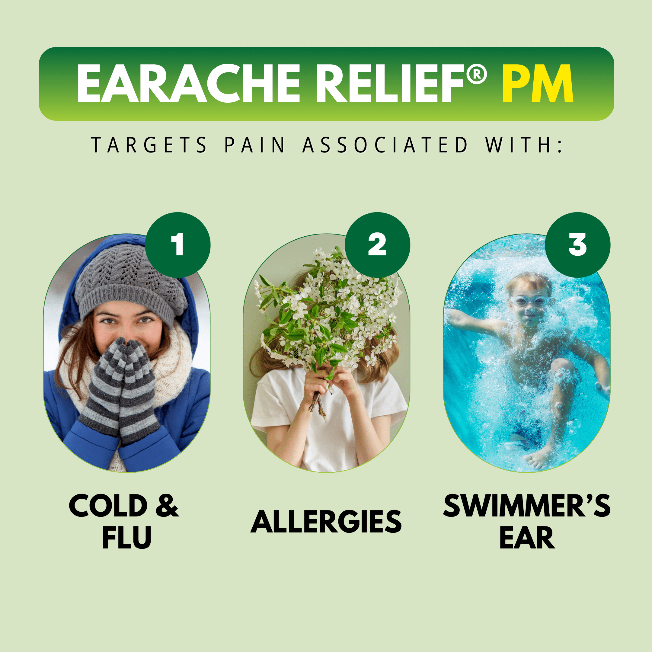 The Relief Products, Natural Ears,  Earache Relief Ear Drops, 1 Count, 0.33 oz