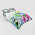 thumbnail image 2 of Ambesonne Floral Bedding Set 4 Pcs, Spring Blossom, Queen, Multicolor, 2 of 2