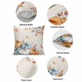 thumbnail image 6 of Throw Pillow Covers, Orange Blue Grey Pumpkins Fall Decorative Throw Pillow Covers 20x20 Inch, Thanksgiving Botanical Rustic Square Linen Pillow Cases for Couch/Living Room/Sofa, 6 of 9