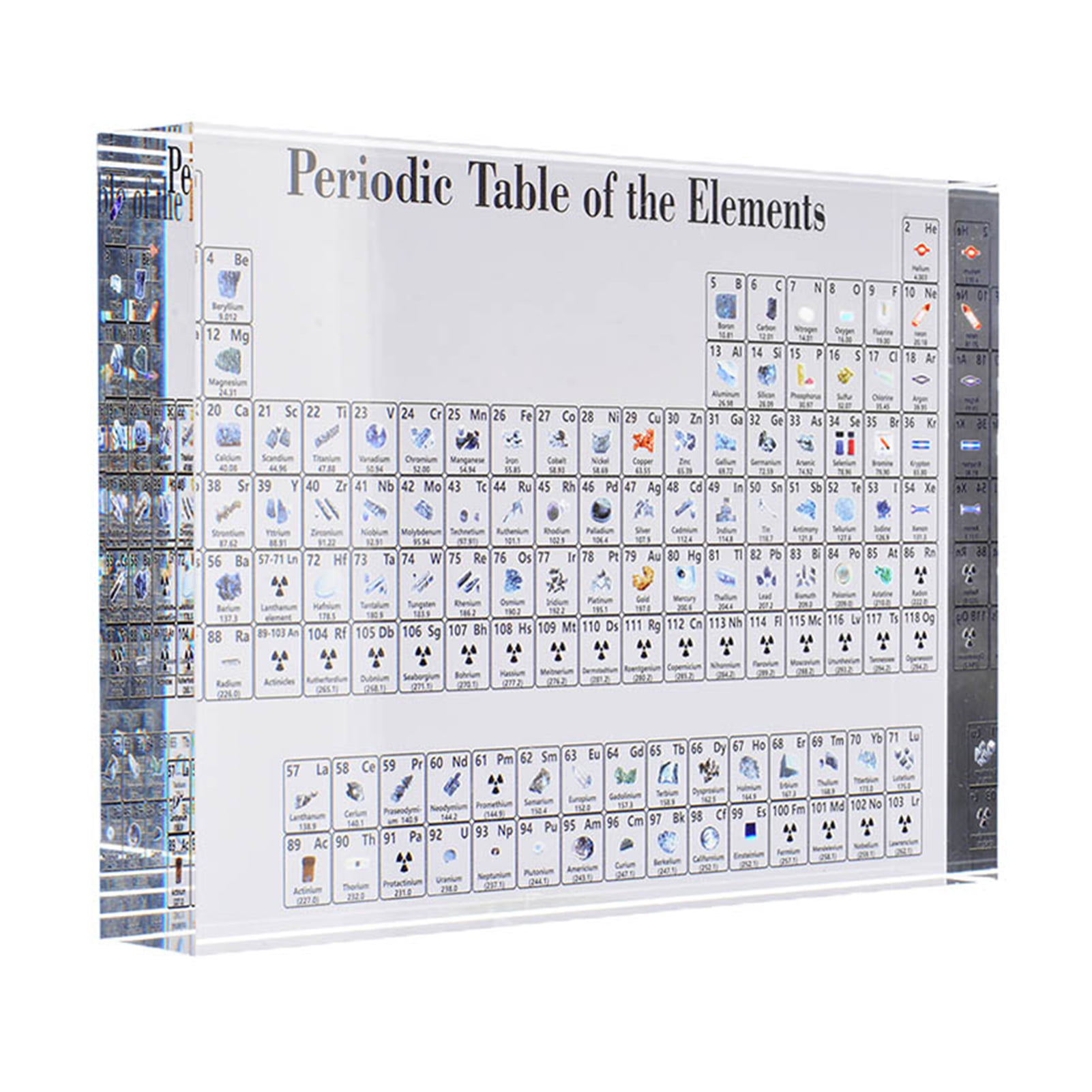 Periodic Table Display With Elements Acrylic Students Teacher Education Charts 