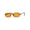 Black Orange, variant on Mens Pop Color Lens Pimp Narrow Rectangular Metal Rim Sunglasses Gold Pink