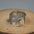 thumbnail image 6 of EOEMY Real Pure S925 Sterling Silver Band Men Gift 13mm Carved Sutra Dragon Open Ring, 6 of 8