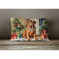 thumbnail image 3 of Dogue de Bordeaux Cozy Christmas Throw Pillow 12 in x 16 in, 3 of 4