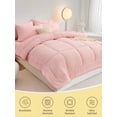 thumbnail image 5 of 5/7pcs All Seasons Comforter Set - Soft Fluffy Bedding with Comforter, Sheets & Pillowcases - Machine Washable, 5 of 14