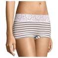 thumbnail image 4 of Maidenform STEEL STRIPE Cotton Dream Lace Boyshort, US X-Large, 4 of 4