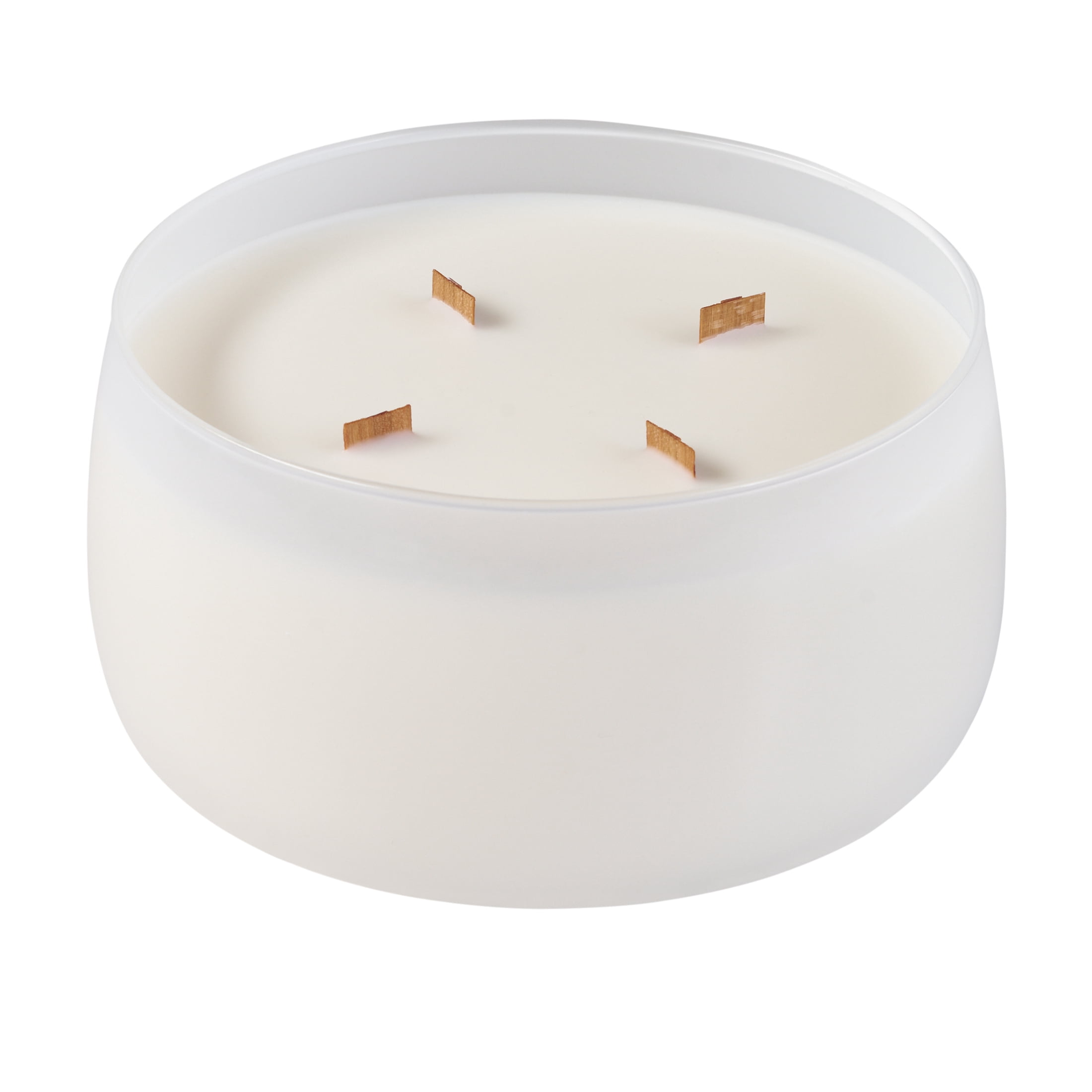 Better Homes & Gardens Intense Salted Coconut Mahogany Scented Wooden 4-Wick Glass Jar Candle 60oz.