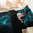 thumbnail image 5 of Homewish Glowing Lightning 7-Piece Twin Bedding,Contemporary Aesthetic Bedding Comforter Set,Black Reversible, 5 of 8
