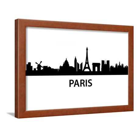 Skyline Paris  Framed  Print Wall Art  By unkreatives 