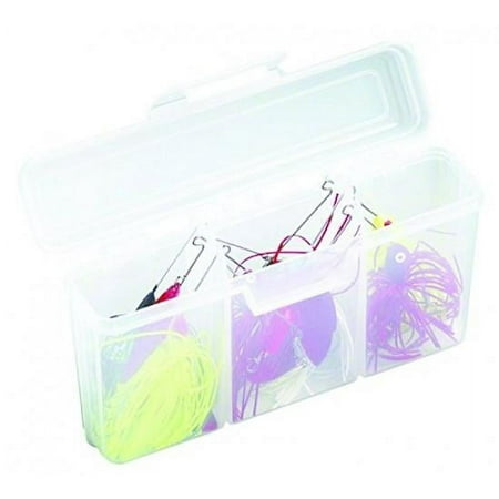 Flambeau Small Spinnerbait Fishing Tackle Box with 1 Tray 3 Compartments