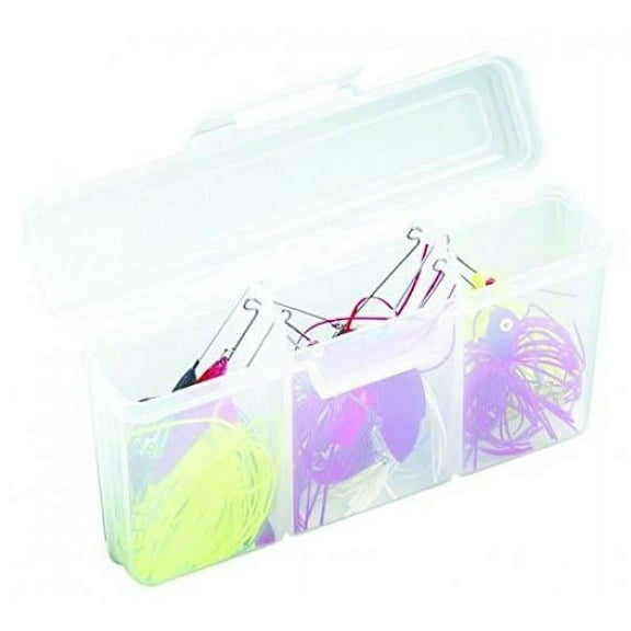 Flambeau Small Spinnerbait Fishing Tackle Box with 1 Tray, 3 Compartments