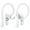 White, variant on Silicone Ear Hooks for Headphones Soft and Secure for All - round Fit