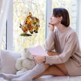 thumbnail image 2 of Cow Butterfly Suncatcher Stained Glass Style Window Hanging,Acrylic Sunlight Reflecting Window Pendant With Hanging Chain,Cute Farmhouse Decor For Home Kitchen Garden And Gift For Cow Lovers-E, 2 of 7