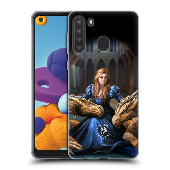 Head Case Designs Officially Licensed Anne Stokes Dragons 3 Fierce Loyalty Soft Gel Case Compatible with Samsung Galaxy A21 (2020)
