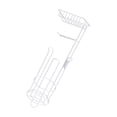 thumbnail image 4 of serony Innovative Toilet Paper Holder Stand Paper Roller Holder Rustproof Metal Storage Rack Bathroom Essential, 4 of 6