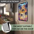 thumbnail image 6 of POLERO Colorful Palm Trees RV Window Shade,17.3x26 inch Foldable Blackout Camper Door Window Cover for Sun Shades UV Rays Protection, Fashion Tropical RV Accessories Universal Fit, 6 of 7