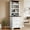 White, variant on Uforic 71" Tall Bookcases with 3 Drawers& 4 Shelves, Storage bookshelf Display Shelf for Home Office, White