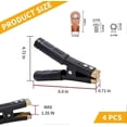 thumbnail image 5 of 1000A Battery Jumper Cable Clamps, Heavy Duty Car Battery Clamps Pure Copper, Battery Alligator Clamps for Jump Starter Cables 4PCS, 5 of 5