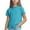 Sky Blue, variant on Girls Running Shirt Kids Summer Tops Crewneck Cute Short Sleeve Tees Size 1T-10, Pink