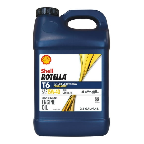 ROTELLA T6 FULL SYNTHETIC 15W40 MOTOR OIL, 2 / 2.5 GALLON CASE