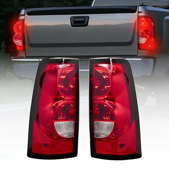 VEVOR Tail Light Assembly Compatible with 2003-2006 Chevy Silverado 1500 1500 HD 2500 2500 HD 3500,2007-2007 Chevy Classic,2PCS Driver & Passenger Side Taillight Rear Brake Lamps with Halogen Bulbs