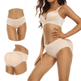thumbnail image 3 of BIMEI One-piece Seamless 3D Butt Lifter Padded Panties Hip Enhancer Underwear Control Briefs,Beige,XL, 3 of 6