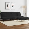 thumbnail image 1 of vidaXL 2 Piece Sofa Set with Pillows Black Velvet, 1 of 5