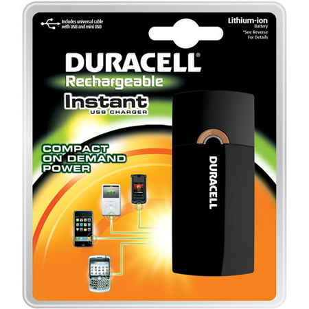 Duracell Instant USB Charger/Includes Universal Cable with USB & mini USB 1