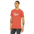 thumbnail image 2 of Daxton Adult Unisex Tshirt Texas Script with Vertical on the Back, Coral White, 2XL, 2 of 3