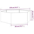 thumbnail image 2 of vidaXL Planter Rusty 54.3"x47.2"x17.7" Corten Steel, 2 of 10