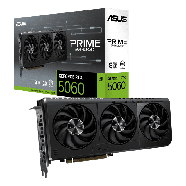 Tarjeta de Video ASUS PRIME GeForce RTX 5060 8GB GDDR7 PRIME-RTX5060-8G