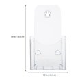 thumbnail image 4 of CUITING 3pcs Brochure Stroage Holder Clear Pamphlet Stand Brochure Display Stand, 4 of 6