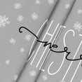 thumbnail image 5 of Christmas Tablecloth 70×70 Inch Round, Winter Snow Trees Grey Washable Table Cover for Party Picnic Dinner Decor, 5 of 6