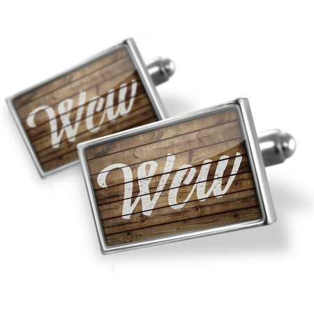 Cufflinks Painted Wood Wcw - NEONBLOND