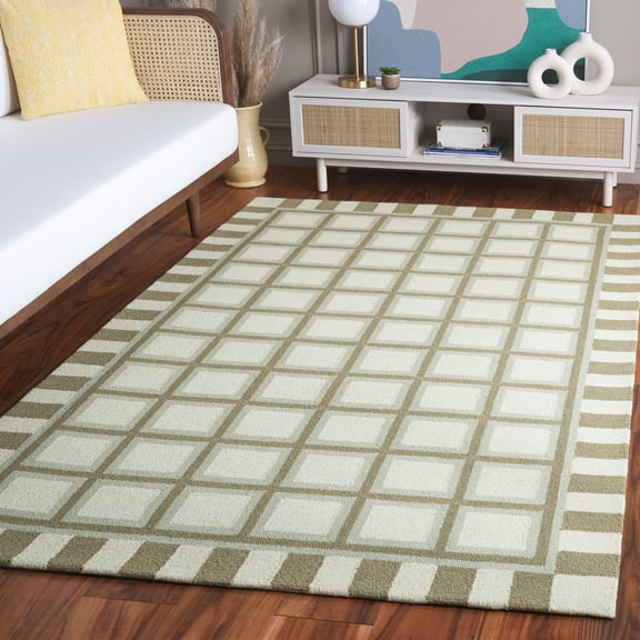 Safavieh Genre Millard Geometric Area Rug, Green/Ivory, 8' x 10'