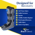 thumbnail image 5 of Brace Direct Lightweight Medical Full Shell Walking Boot - Tall Walking Boot With Air Pump, 5 of 9