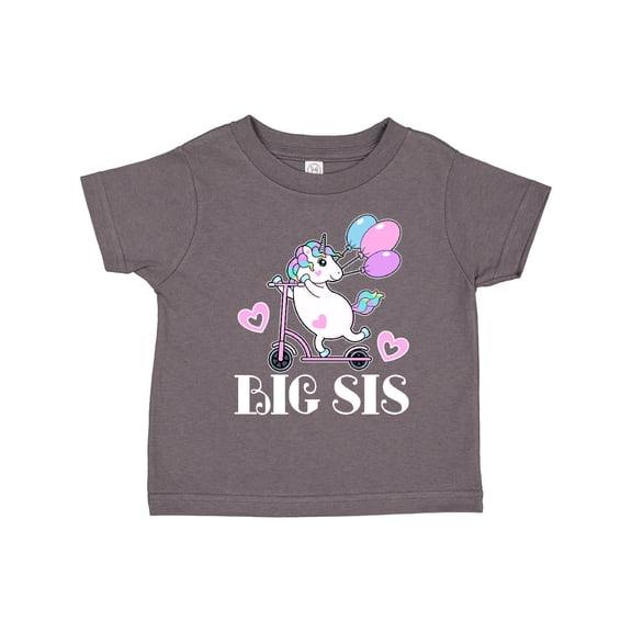 Inktastic Big Sis Unicorn Sister Announcement Girls Toddler T-Shirt