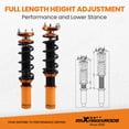 thumbnail image 2 of Maxpeedingrods Adjustable Coilover Suspension Lowering Kit for ford Mustang 94-04, Gold (4 Count), 2 of 8