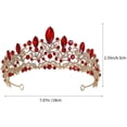 thumbnail image 4 of Wedding Bridal Crown Rhinestone Crown Bride Tiara Wedding Headpiece Party Headdress, 4 of 8