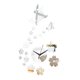 thumbnail image 2 of Reloj de pared decorativo, estéticamente agradable y relajante, ideal para la sala de estar. Plata, 2 of 9