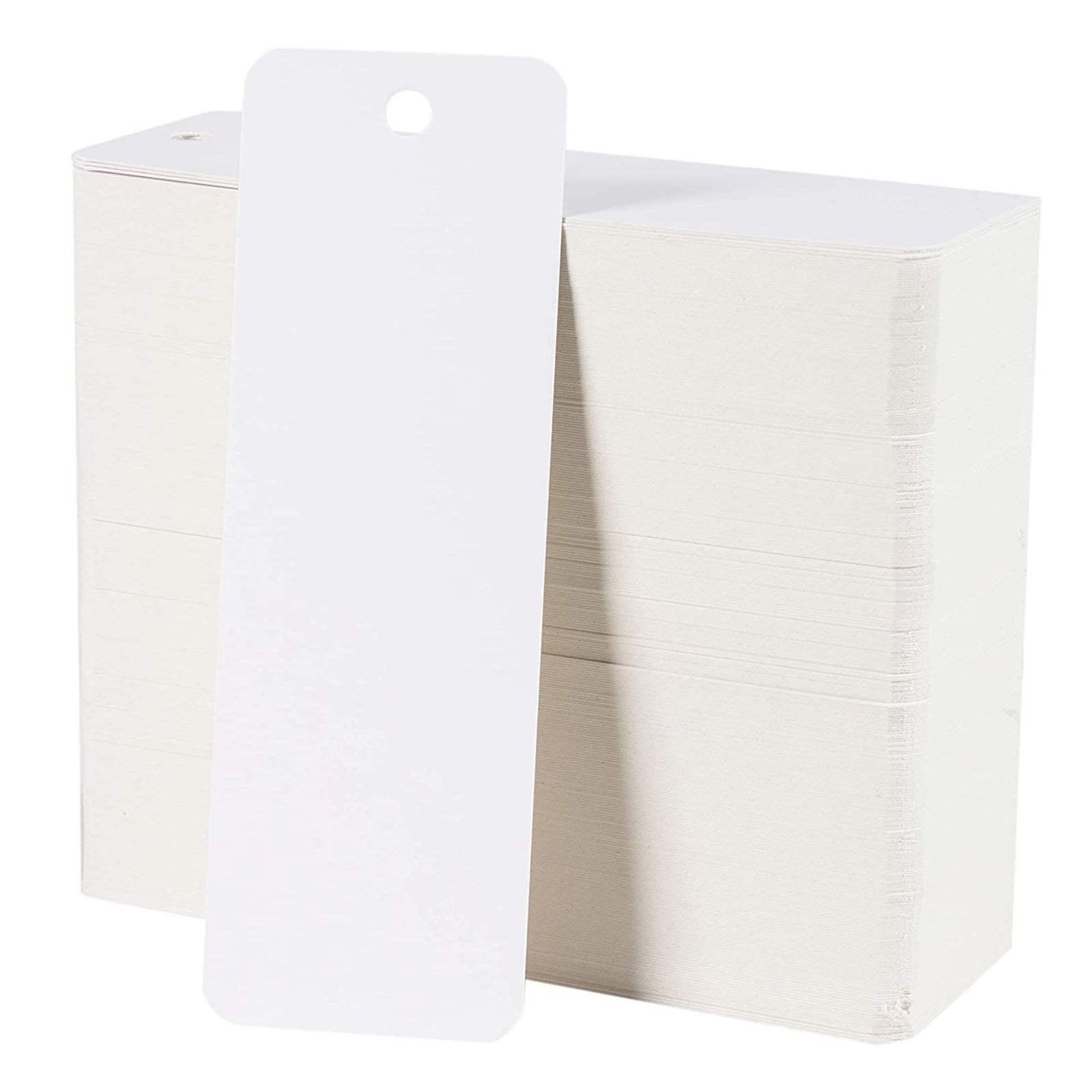 300-Pack Bulk Blank Bookmarks to Decorate, White Plain Cardstock Page ...