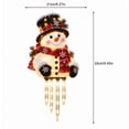 thumbnail image 3 of Christmas Porch Railing Lights, Snowman Christmas Banister Light Multiple Lighting Modes Indoor Outdoor Holiday Decor, 3 of 5