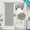 Gray, variant on WETRBWEH Blackout French Door Curtain 26W x 68L, Beige Linen Blend, No Drill Thermal Insulated Privacy, 2 Panels