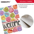 thumbnail image 6 of Valentine's Day Welcome Garden Flag 12×18 Inch - Double-Sided Conversation Hearts Design, Weatherproof Polyester Yard Decor for Outdoor Lawn, Patio, 6 of 8