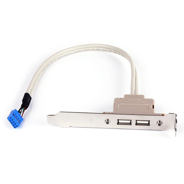 cable adaptador Cabezal de placa base IDC de 9 pines a cable USB 2.0 dual para computadora de escritorio FLhrweasw El nuevo